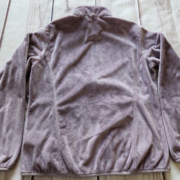 The North Face Sherpa Full Zip Jacket Mauve Purple Pink Fuzzy | Women's Size L - Picture 4 of 8